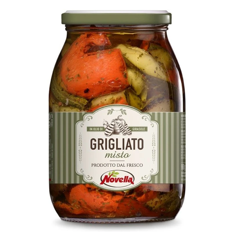 Grillede Grøntsager 950g (Drænet 620g) 19004 by Deli Drengene color Sort