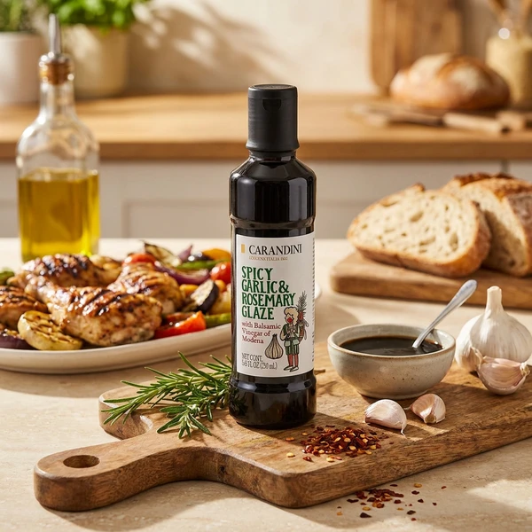 Carandini glaze hvidløg, rosmarin og chili 250ml 1408 by Deli Drengene color Sort