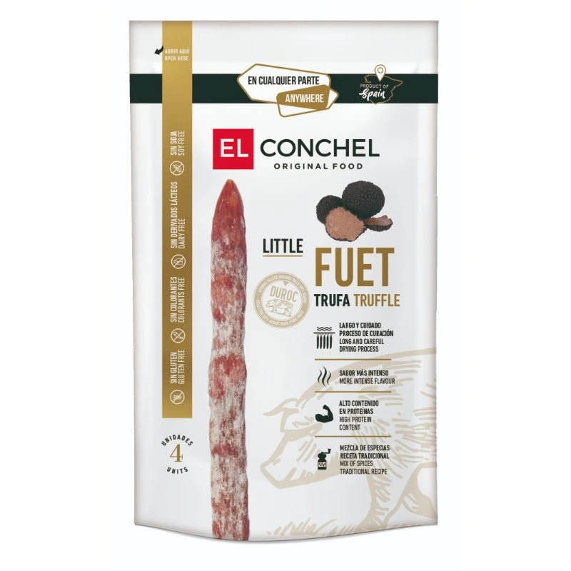 El Conchel Little Fuet med trøfler (Duroc) 55g 84099 by Deli Drengene color Sort