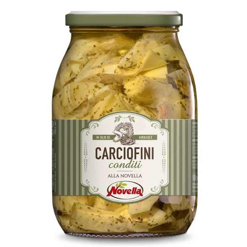 Krydrede artiskokker alla Novella 950g (Drænet 600g) 19006 by Deli Drengene color Sort