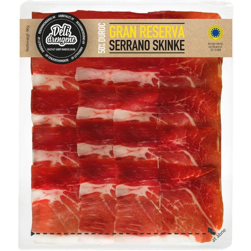 Jamon Serrano Gran Reserva (50% Duroc)90g 248 by Deli Drengene color Sort