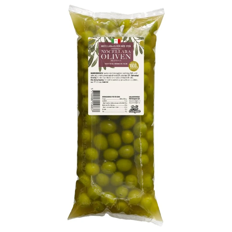 Oliven Nocellara 1700g Drænet 1000g 2120 by Deli Drengene color Sort