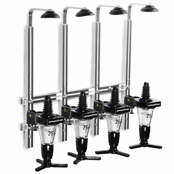Flaskeholder Vægmonteret 4 70cl / 1 liter BTBL3213 by Beaumont color Sort