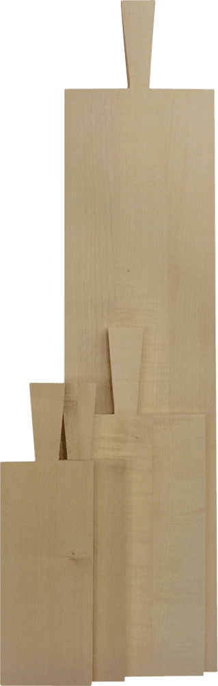Serveringsbræt - ubehandlet eg 33,5 x 21,3 x 2 cm 51455020  color Sort