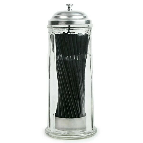 Sugerørs Dispenser i Glas 11366 by Drink color Klar