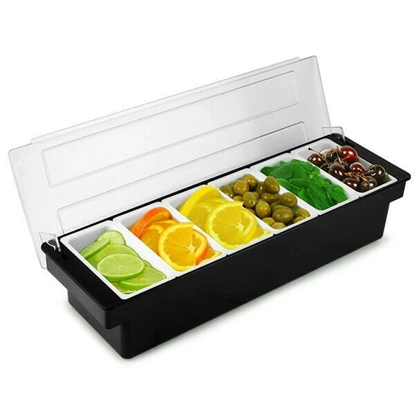 Frugt dispenser i sort - 6 dele rum BTBL3766 by Beaumont color Sort
