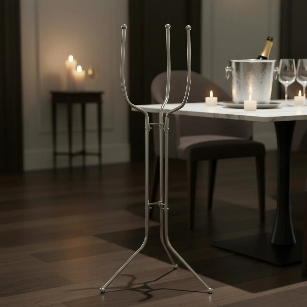 Vinkøle stander - Rustfrit stål BTBL3500 by Beaumont color Sølv