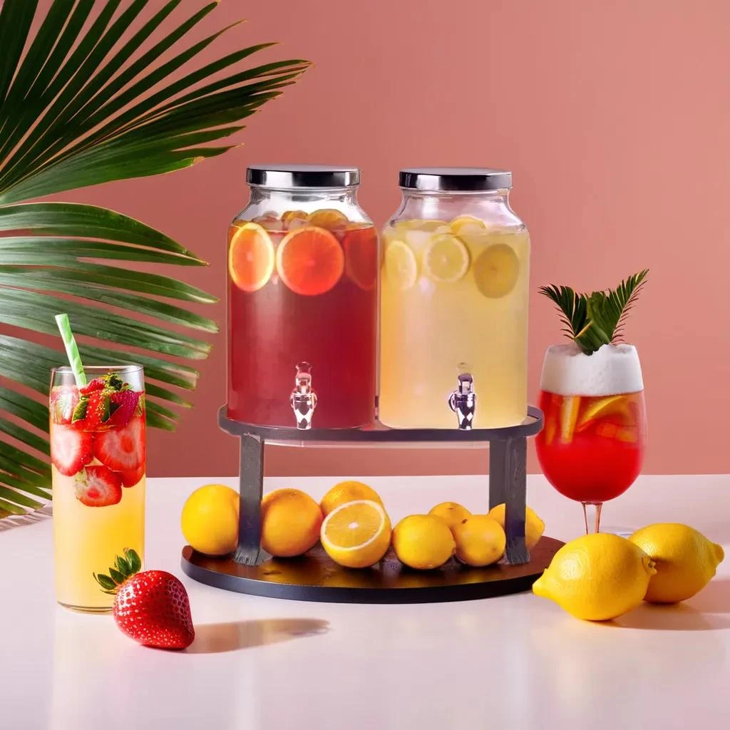 Drinks Dispenser 10L m/ stander 13919 by Drink color Klar