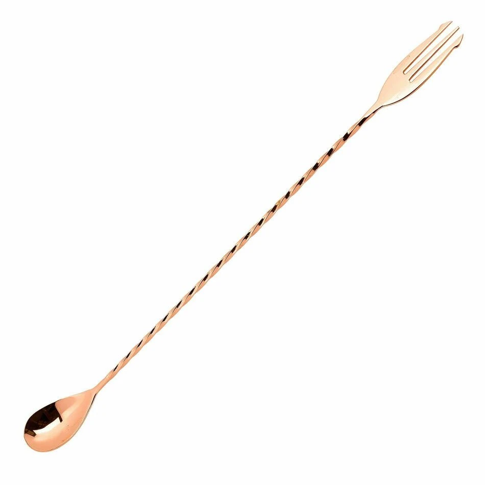 Cocktail Ske med Fork kobber - Mezclar BTBL3679 by Beaumont color Kobber