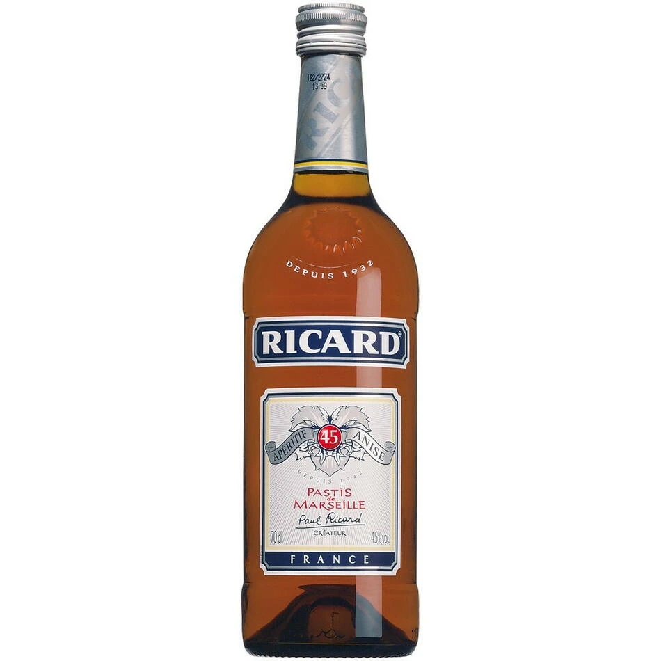 Pastis, Ricard de Marseille FL 70 63100 by PERNOD color Sort