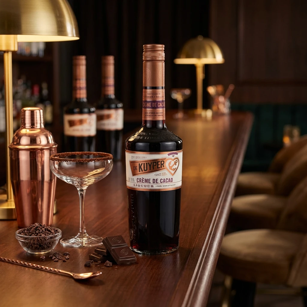 De Kuyper Liqueur Creme de Cacao Brown 70 cl 63211 by DEKUYPER color Sort