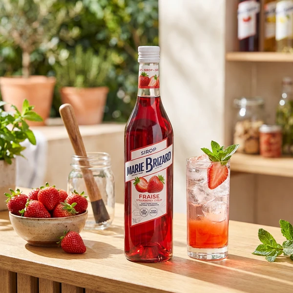 Marie Brizard Sirup de Fraise Jordbær 70 cl 61070 by MARIEBRIZA color Sort