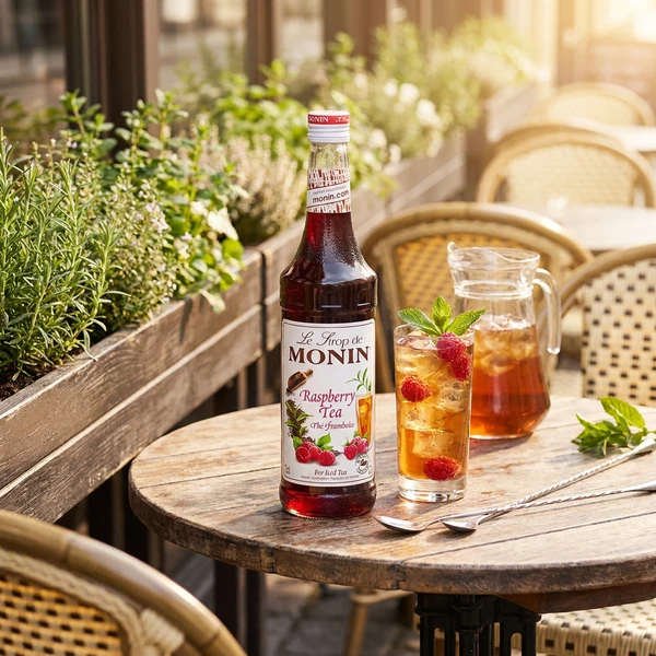 Monin Ice Tea Raspberry / Hindbær FL 70 61055 by MONIN color Sort