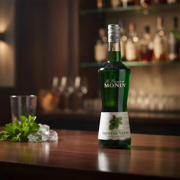 Monin Liqueur Menthe Verte / Pebermynte FL 70 63191 by MONIN color Sort