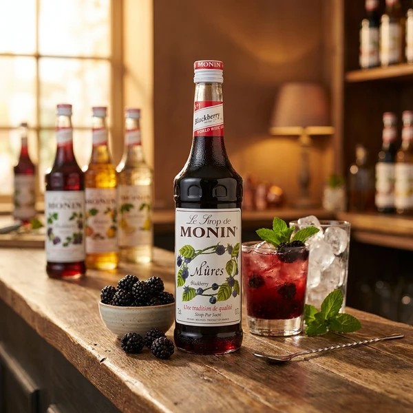 Monin Syrup Blackberry / Brombær FL 70 61016 by MONIN color Sort