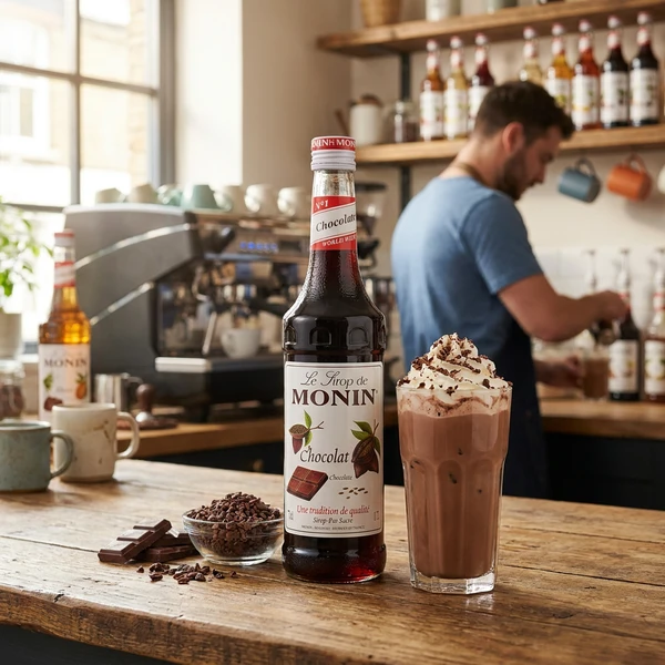 Monin Syrup Chocolate / Chokolade FL 70 61018 by MONIN color Sort