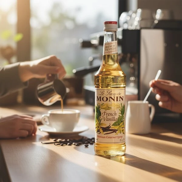 Monin Syrup French Vanilla / Fransk Vanille FL 70 61022 by MONIN color Sort