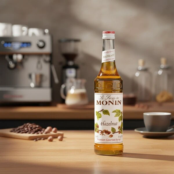 Monin Syrup Hazelnut / Hasselnød FL 70 61029 by MONIN color Sort