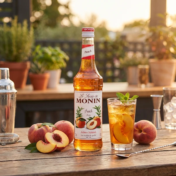 Monin Syrup Peach / Fersken FL 70 61021 by MONIN color Sort