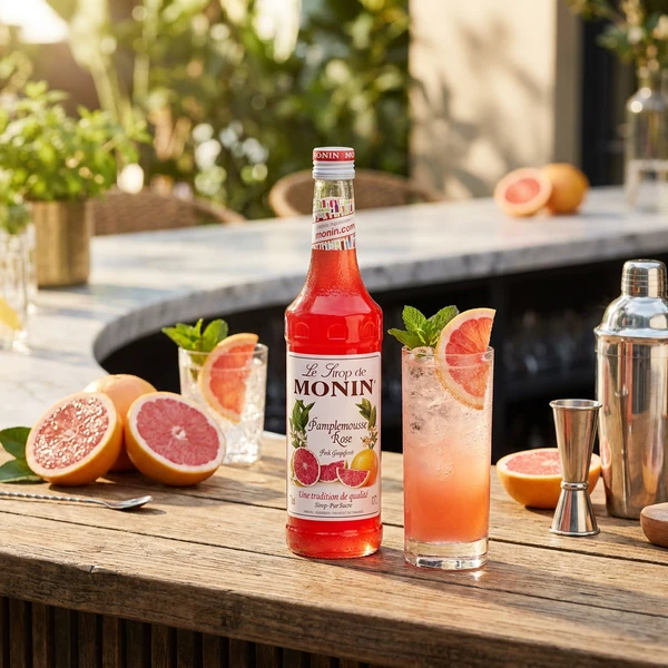 Monin Syrup Pink Grape FL 70 61093 by MONIN color Sort