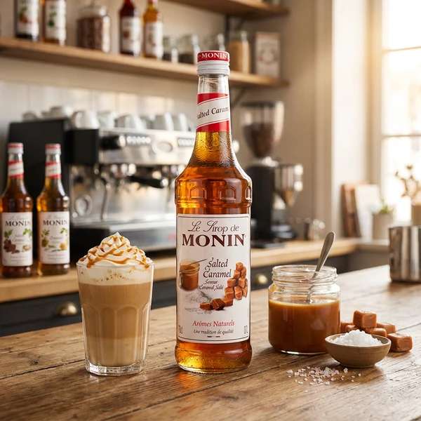 Monin Syrup Salted Caramel / Saltet Karamel FL 70 61048 by MONIN color Sort