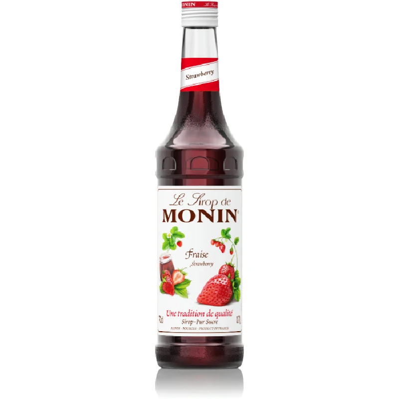 Monin Syrup Strawberry / Jordbær FL 70 61033 by MONIN color Sort
