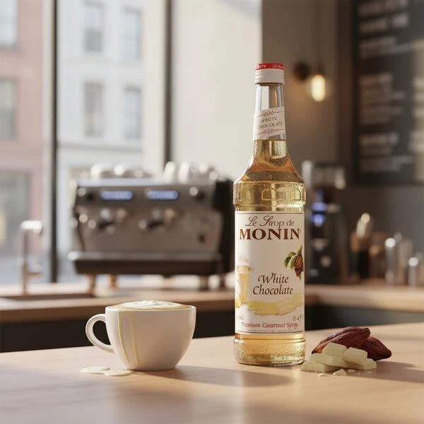 Monin Syrup White Chocolate / Hvid Chokolade FL 70 61052 by MONIN color Hvid