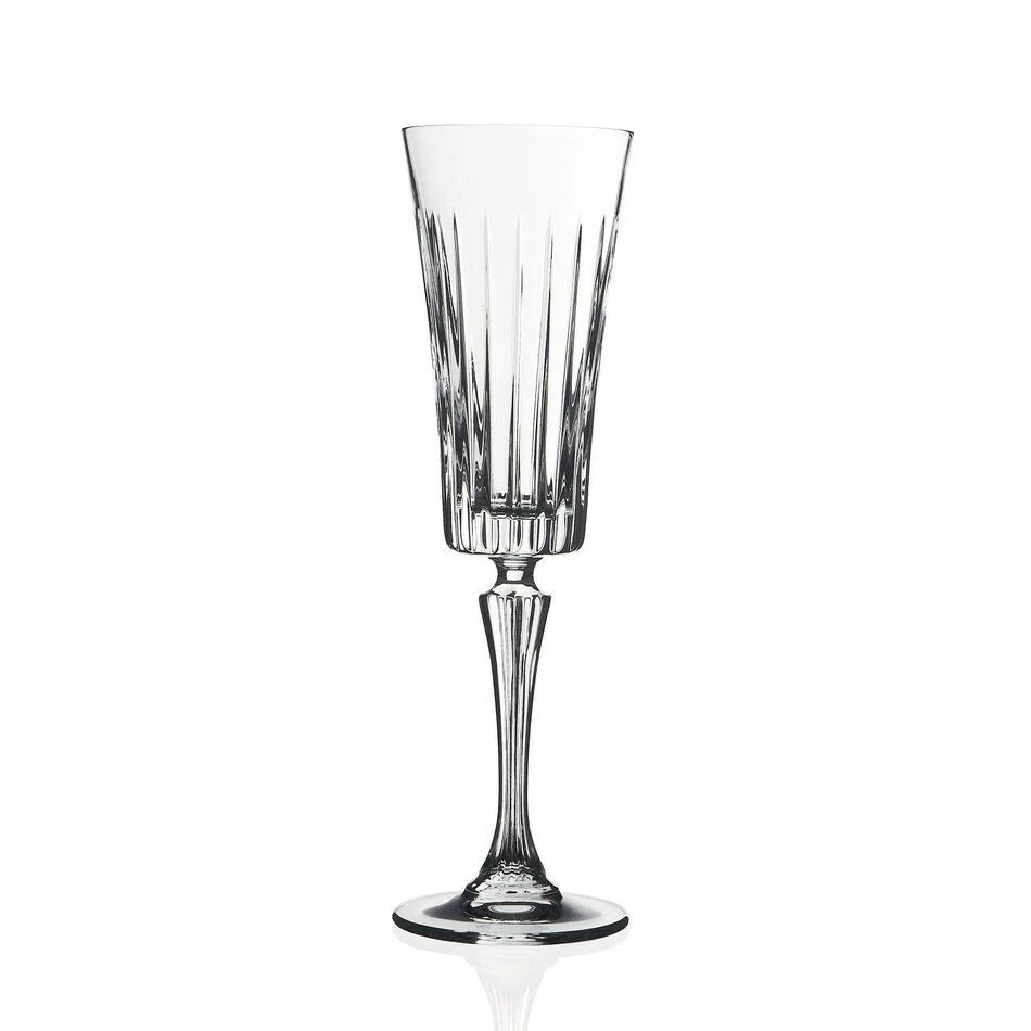 RCR Timeless Champagneglas 21 cl 6 stk. Glas0235 by RCR Glas color Sort