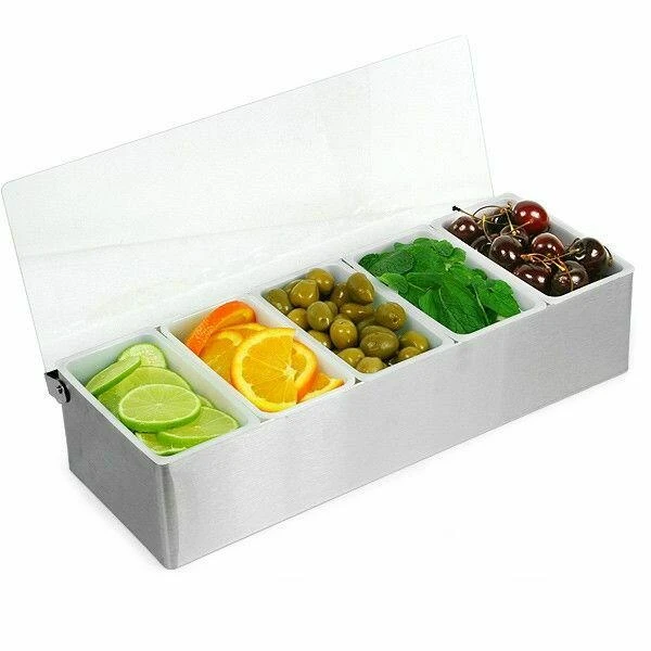 Frugt dispenser stål - 5 dele x 1 pint BTBL3762 by Beaumont color Sølv