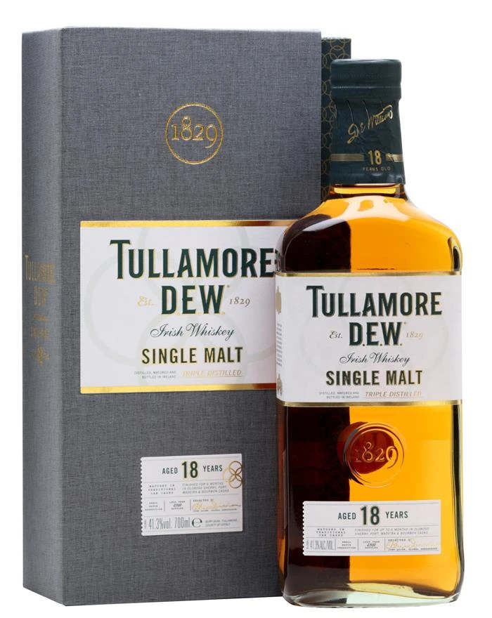 Tullamore DEW 18 YO Irish SIngle Malt FL 70 57132 by TULLAMORE color Sort