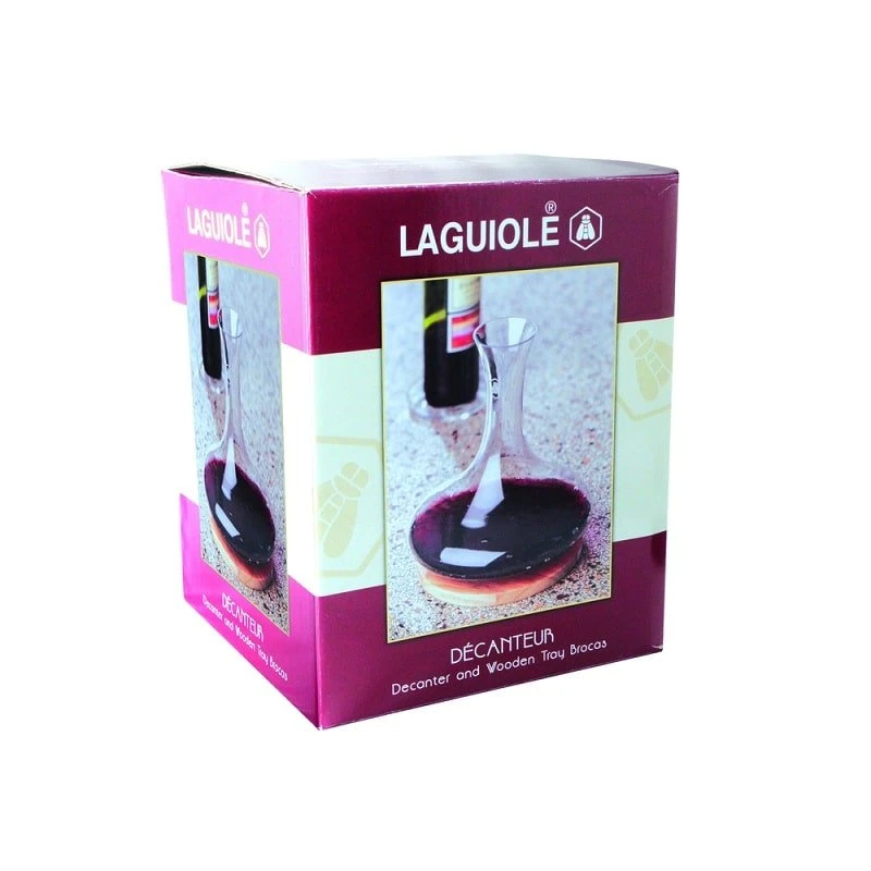 Laguiole Karaffel med træbund 40268723 by Laguiole color Sort