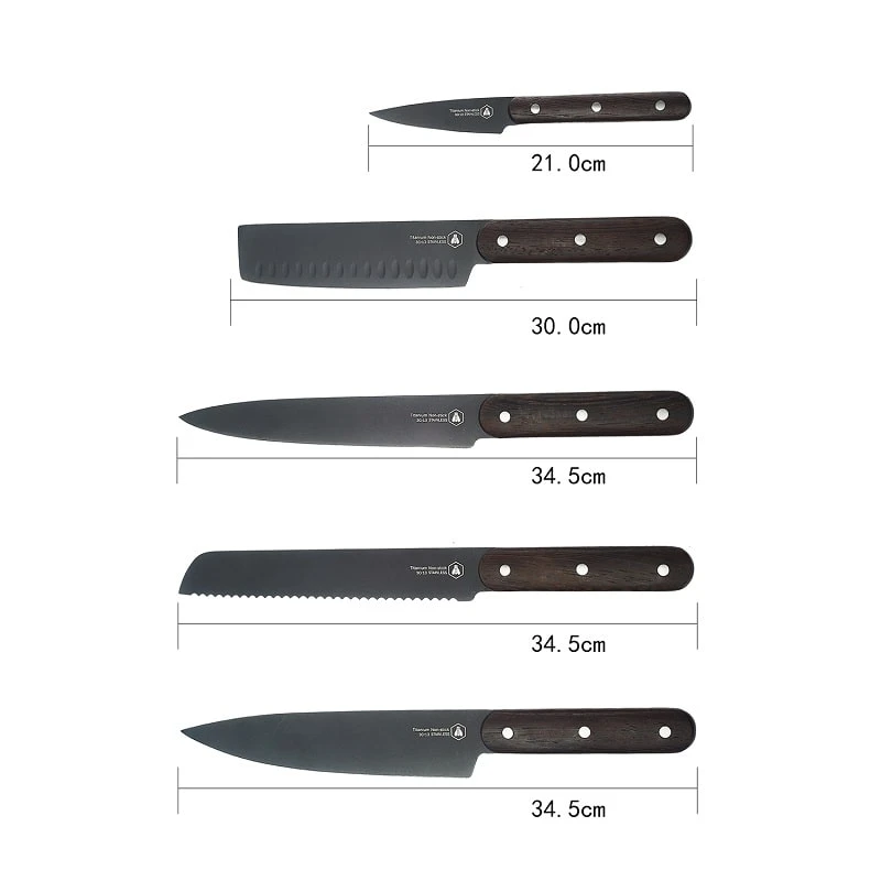 Laguiole Køkkenknive 5 stk 40268478 by Laguiole color Sort