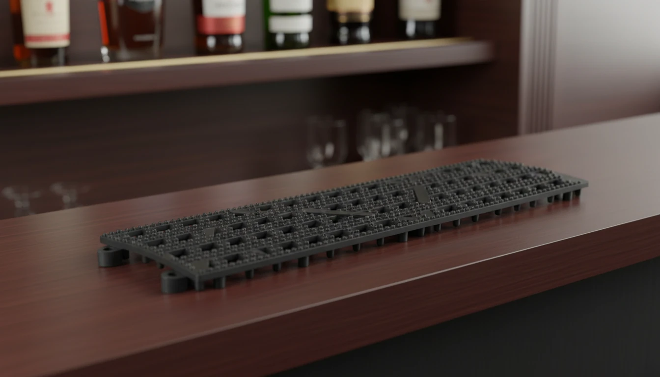 Bar hylde måtte - 31 x 9,1 cm, sort 5020229110606 by Beaumont color Sort