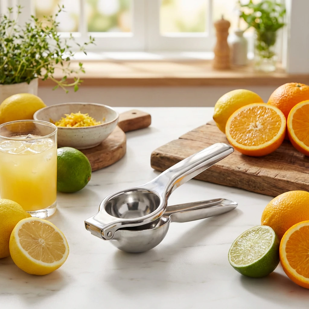 Citruspresser i rustfrit stål CG-N by Barlife color Sort