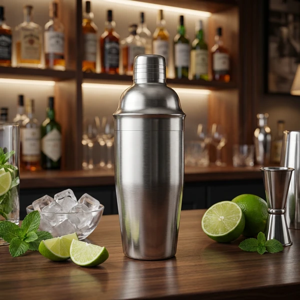 Mat 3-delt cocktailshaker 750 ml CG-75 by Barlife color Sølv