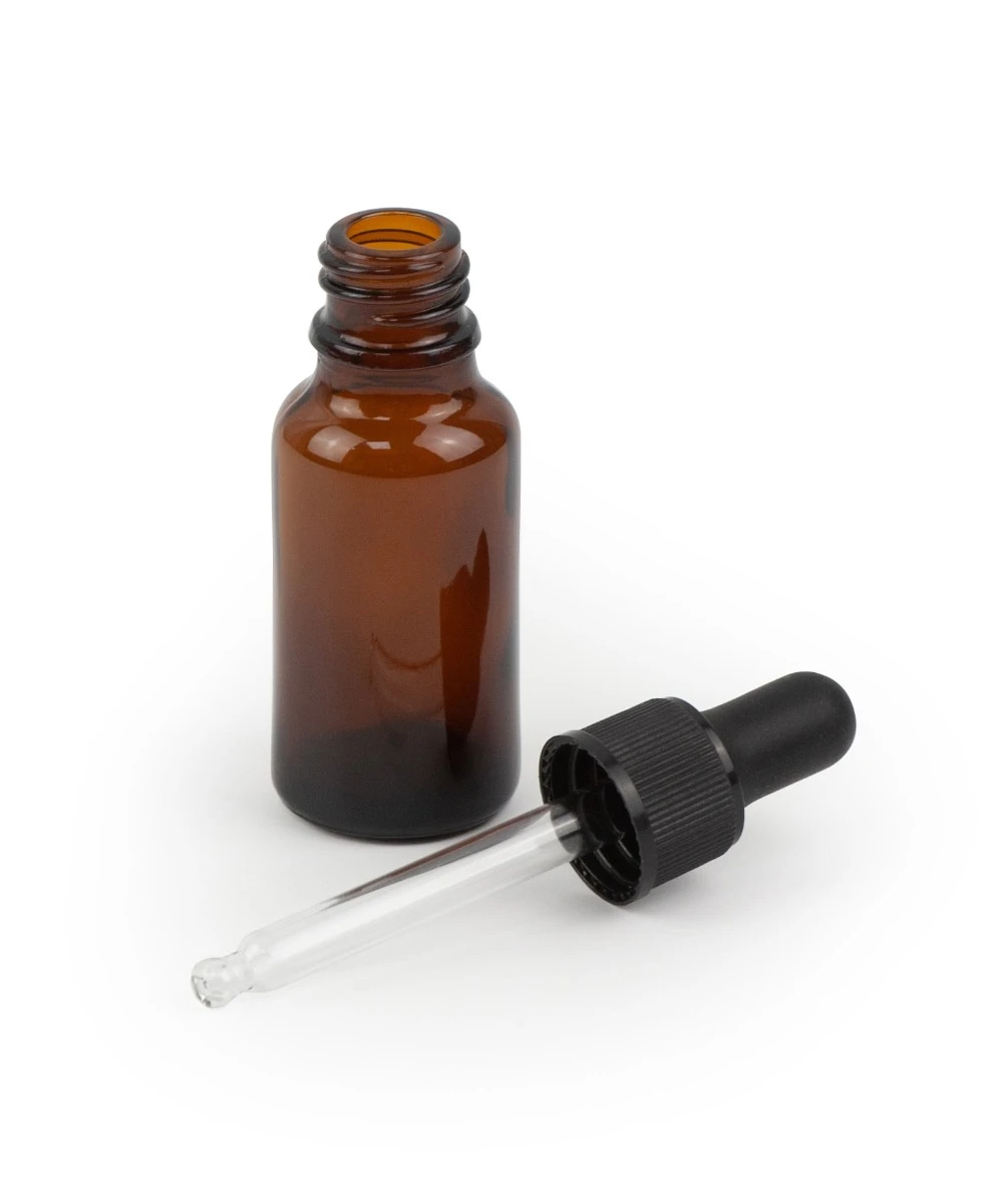 Glasflaske med pipette 20ml 3926 by Beaumont color Brun