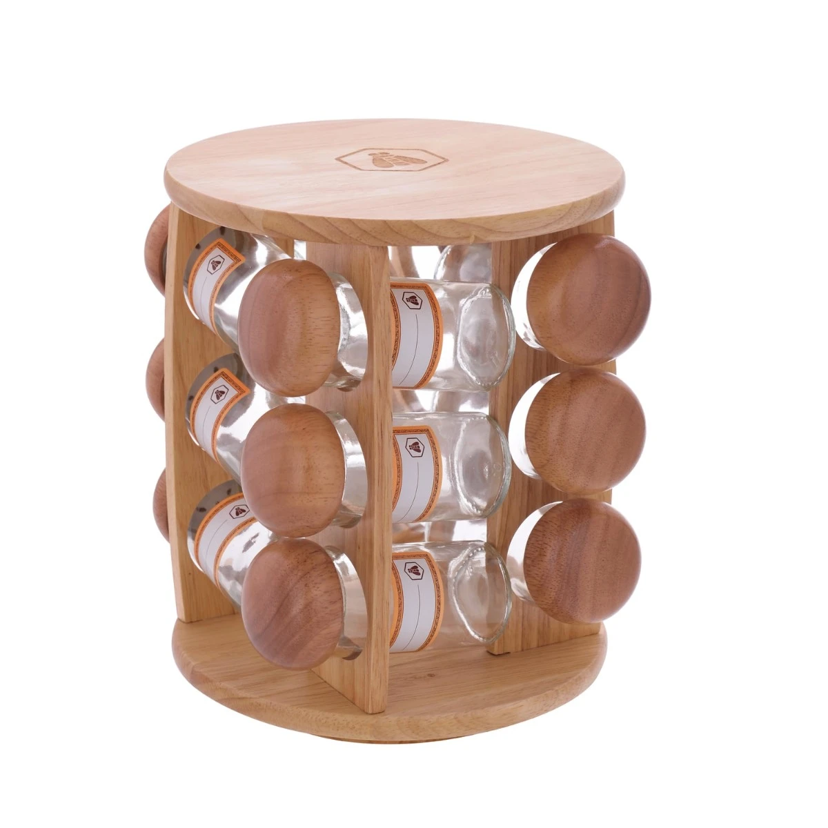Bakke med 12 krydderiglas 40268492 by Laguiole color Sort