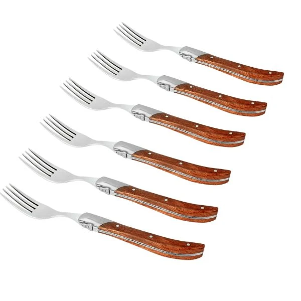 Hâws Laguiole Steak Gafler Rosewood 30-LG0023G by Laguiole By Hâws color Sølv/ brun