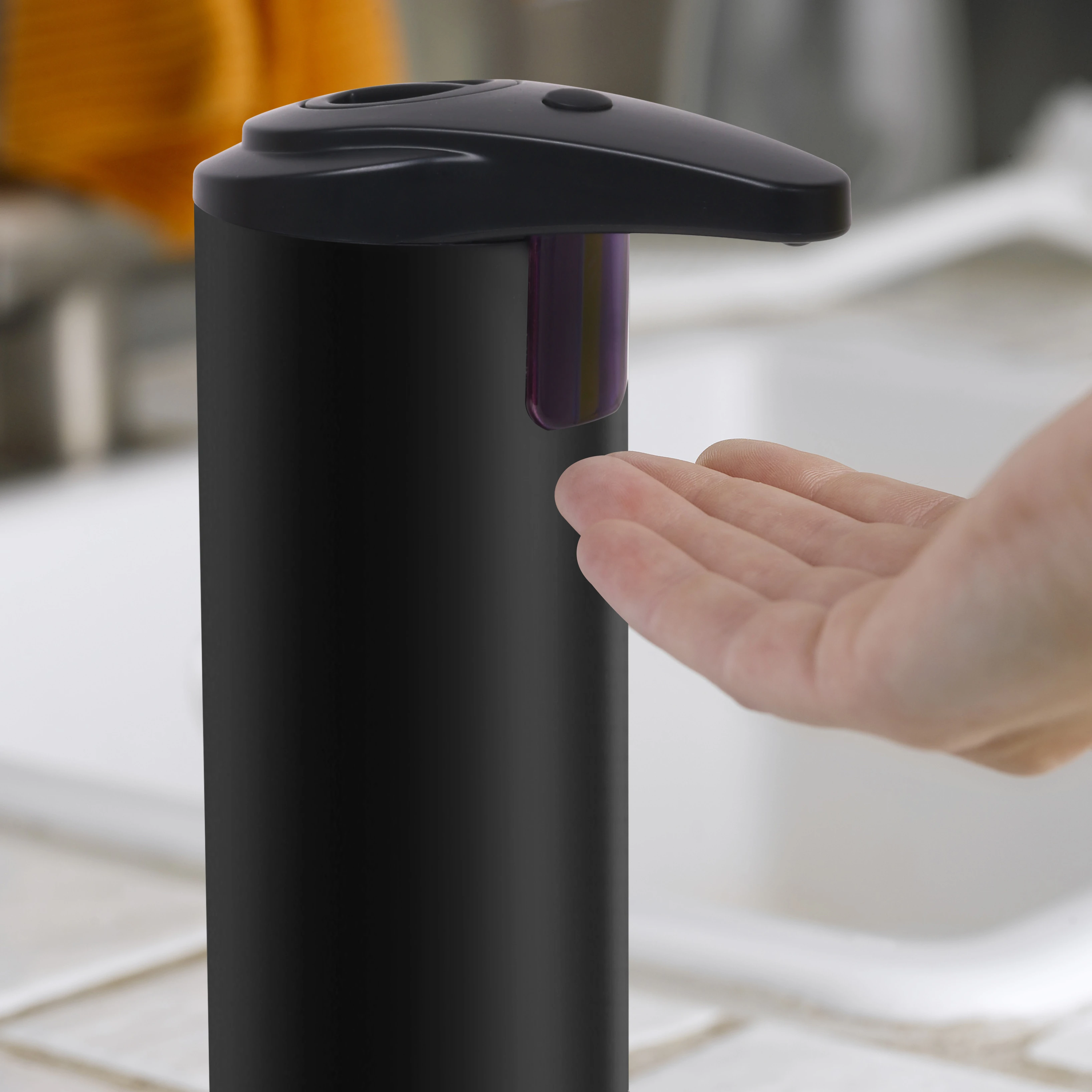 Sort berøringsfri dispenser m/sensor 200ml ST60016 by Steel-Function color Sort