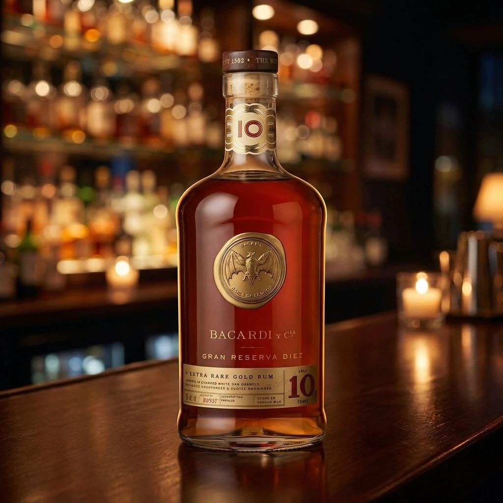 Bacardi 10 YO Gran Reserva Diez Rom 70 cl 54276 by BACARDI color Sort