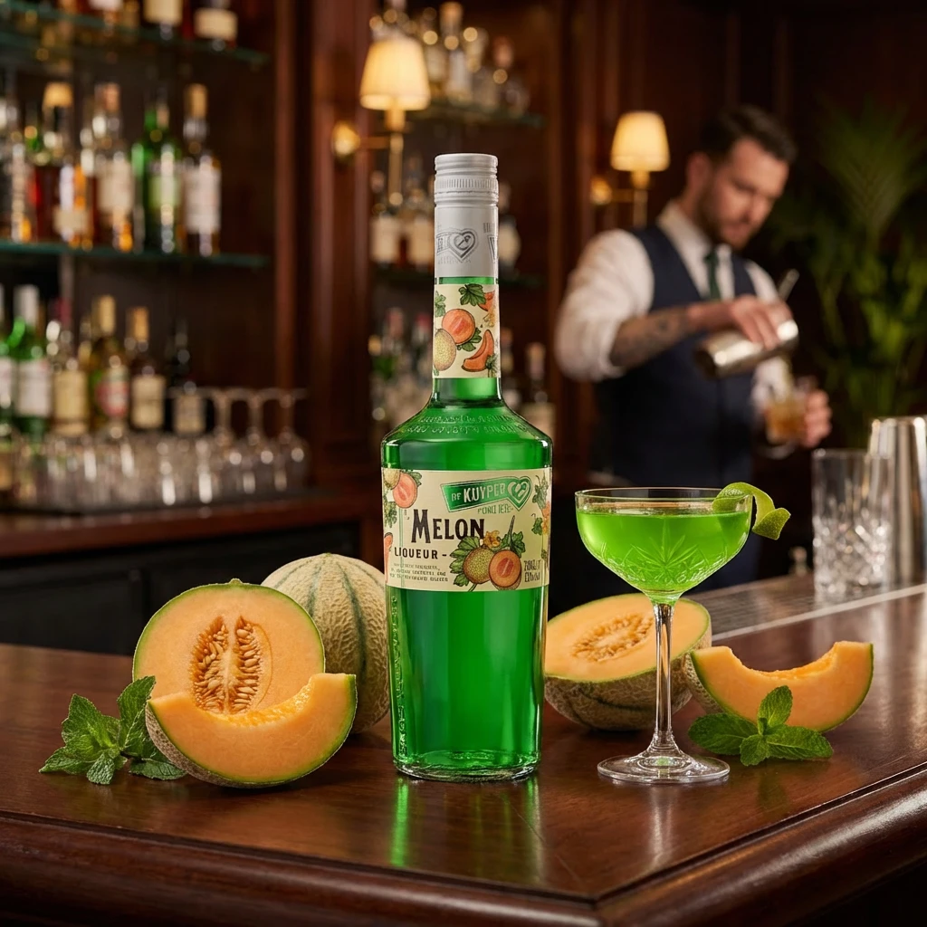 De Kuyper Liqueur Melon 70 cl 63207 by DEKUYPER color Sort
