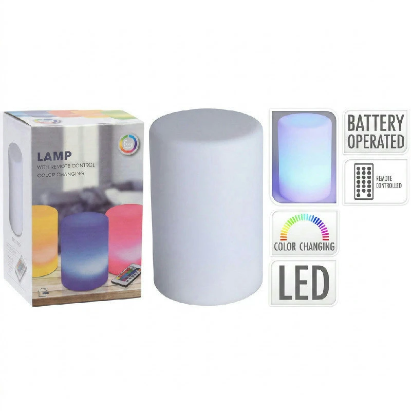 Bordlampe med farveskiftende LED inkl. fjernbetjening 2400340 by Koop color Multi