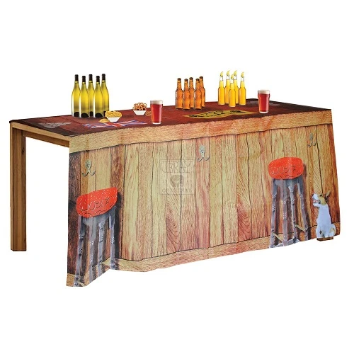 Instant pub bar og beer pong dug 190 x 180 cm BR39124 by Koop color Sort