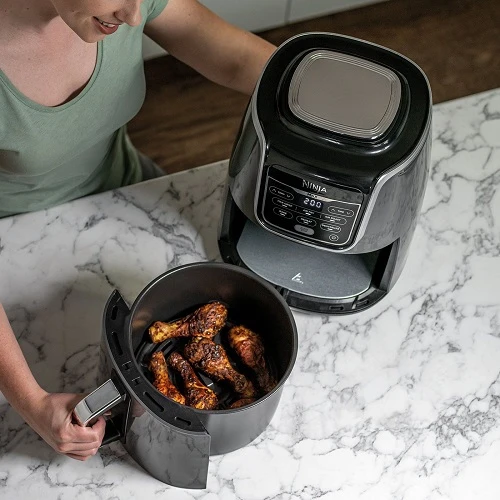 Ninja Air Fryer Max, 1750 Watt, 5,2 Liter 100-AF160EU by Ninja color Sort/sølv
