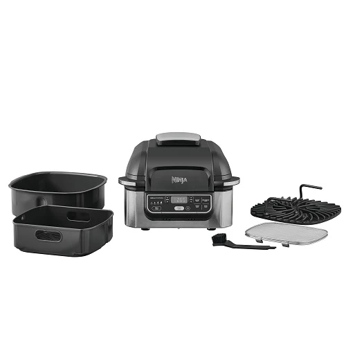Ninja Foodi Health Grill & Air Fryer, 1750W, 5 Programmer 100-AG301EU by Ninja color Sort/grå