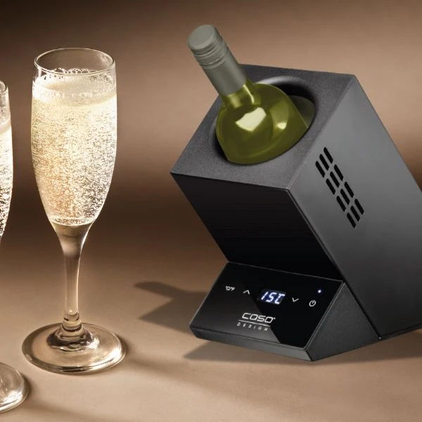 Caso WineCase One Sort Vinkøler 1 FL Ø9cm CS614 by CASO color Sort