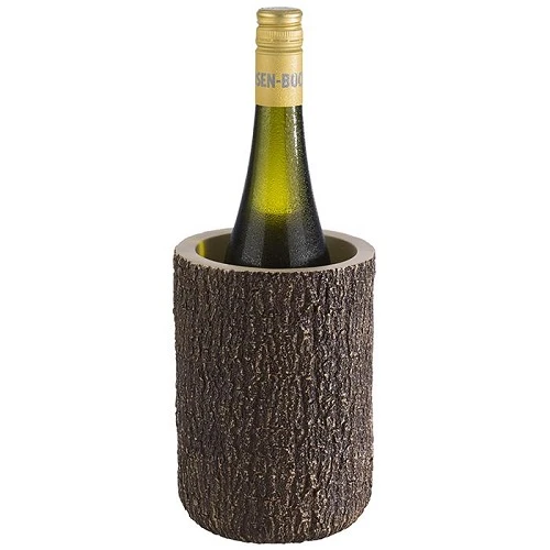 Flaskeholder Ø 13cm, H 18,5cm, beton 11136094  color Brun/grå
