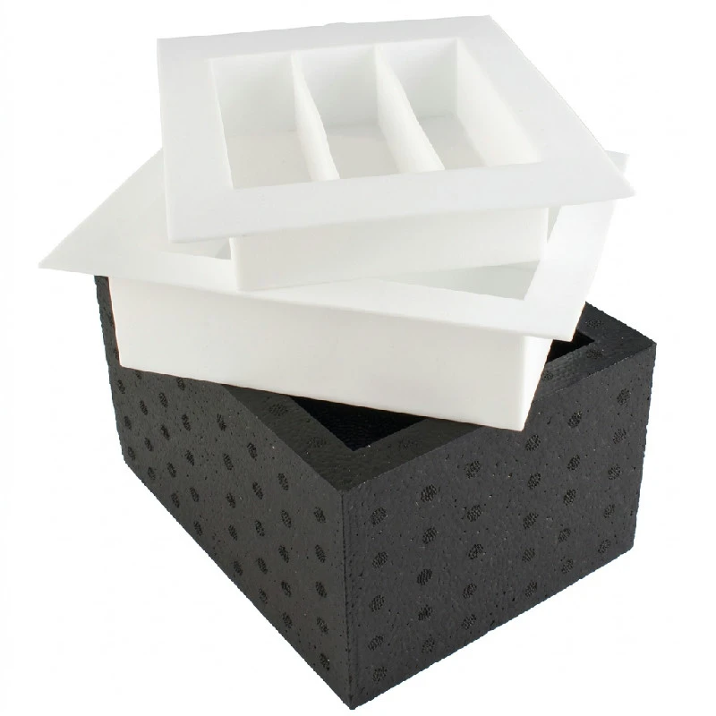 Isterningebakke til klare isterninger - 13,5x3,5x3,5cm 8589BS by PRIME BAR color Sort