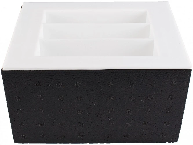 Isterningebakke til klare isterninger - 13,5x3,5x3,5cm 8589BS by PRIME BAR color Sort