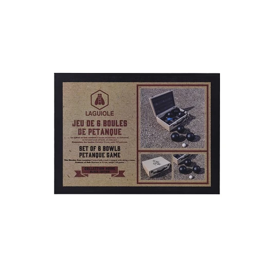 Laguiole Petanque sæt Sort 40268155 by Laguiole color Sort